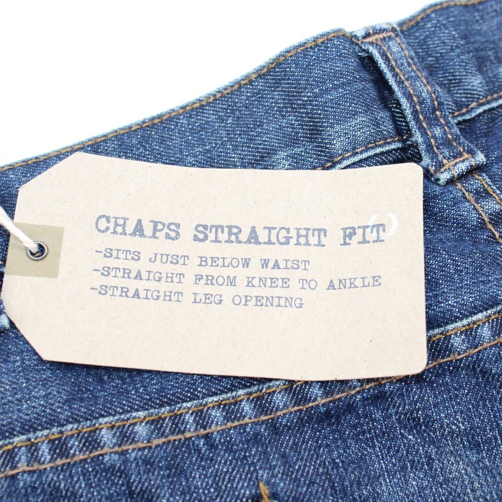 CHAPS Ralph Lauren Men's 50 X 30 Straight Fit Blue Jeans Denim Medium Wash - Picture 8 of 16